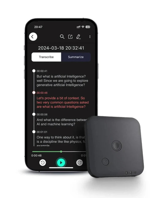 EchoNote AI Voice Recorder - Dual - Mic AI Recorder: Perfect for Calls, Meetings & Lectures - UrSuperMart