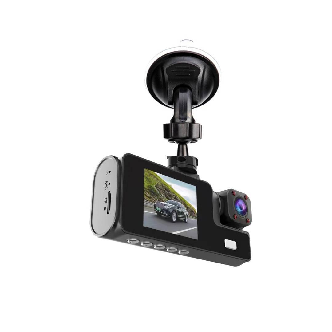 Dual lens dash cam for 1080P HD car safety and parking.