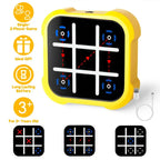 The Electronic Tic-Tac-Toe Game is a compact, rechargeable handheld toy that lets kids and families enjoy classic X and O fun in single or two-player mode. Features glowing icons, a whack-a-mole level, USB charging, and is ideal for travel or home play.