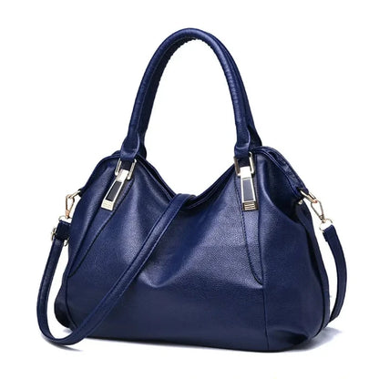 Elevate Your Style with Our Chic Blue Leather Satchel Bags - UrSuperMart