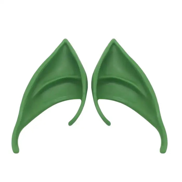 Elf Ears fantasy green latex tips for cosplay and Halloween elf or goblin costumes