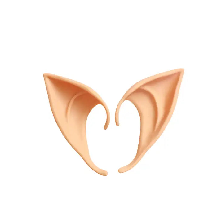 Elf Ears latex natural skin tone tips for costume and fantasy character role play