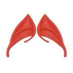 Elf Ears red latex costume accessories for Halloween, fantasy, and theatrical cosplay