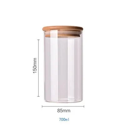 Bamboo-Covered Borosilicate Glass Food Storage Containers - UrSuperMart