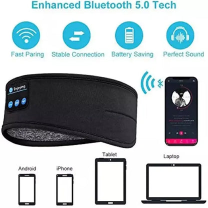 Bluetooth headband with enhanced connectivity features for multiple devices.