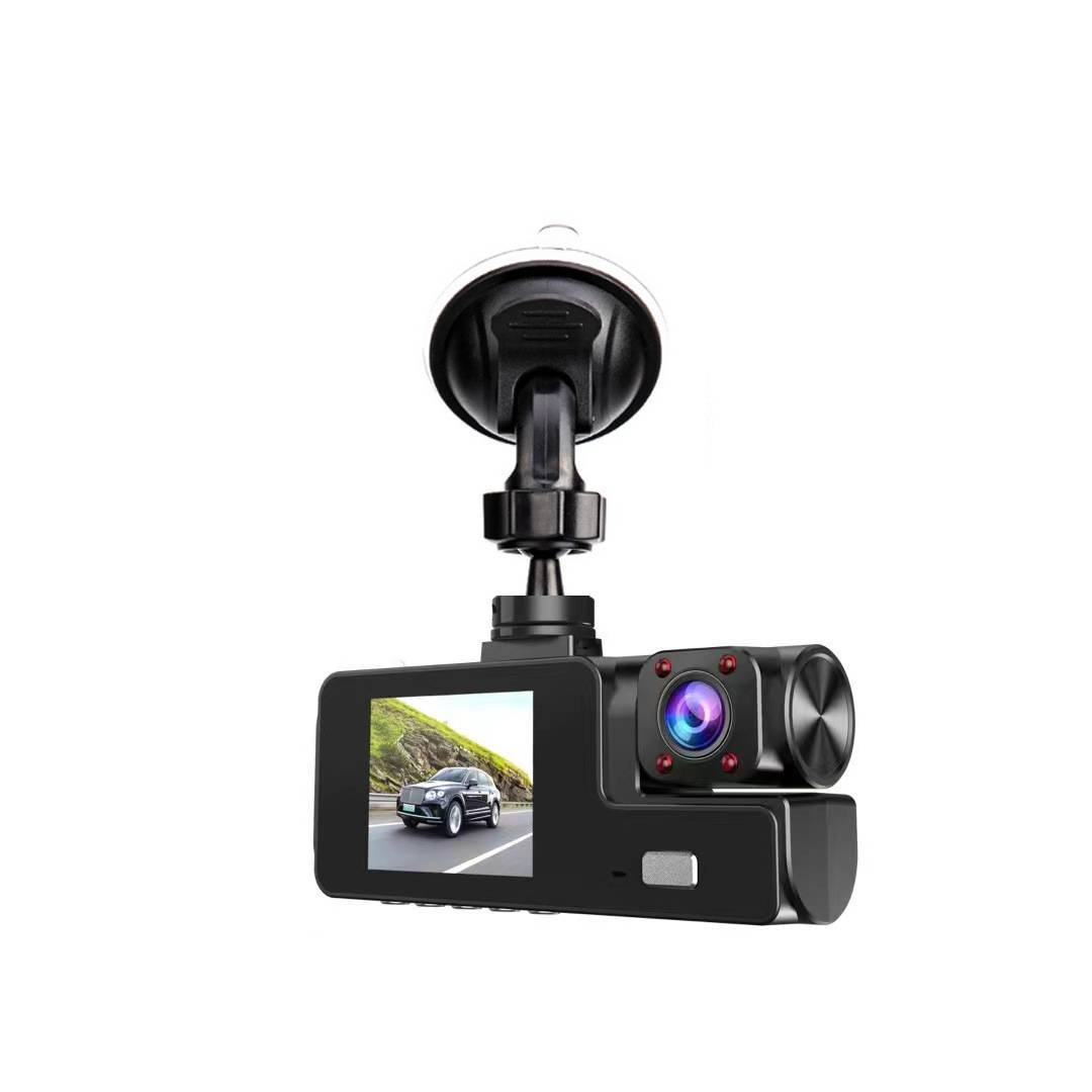 Dual lens dash cam for 1080P HD car safety and parking.