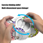 Rotating fidget toy in hand, ideal for improving focus, thinking, and spatial awareness.