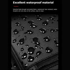 Garment Duffel Bag waterproof fabric shown with droplets on the surface, displaying durable tear-resistant material for reliable travel use