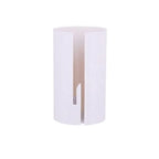 Gift wrap cutter in plain white color displayed vertically with blade slot visible on white background.