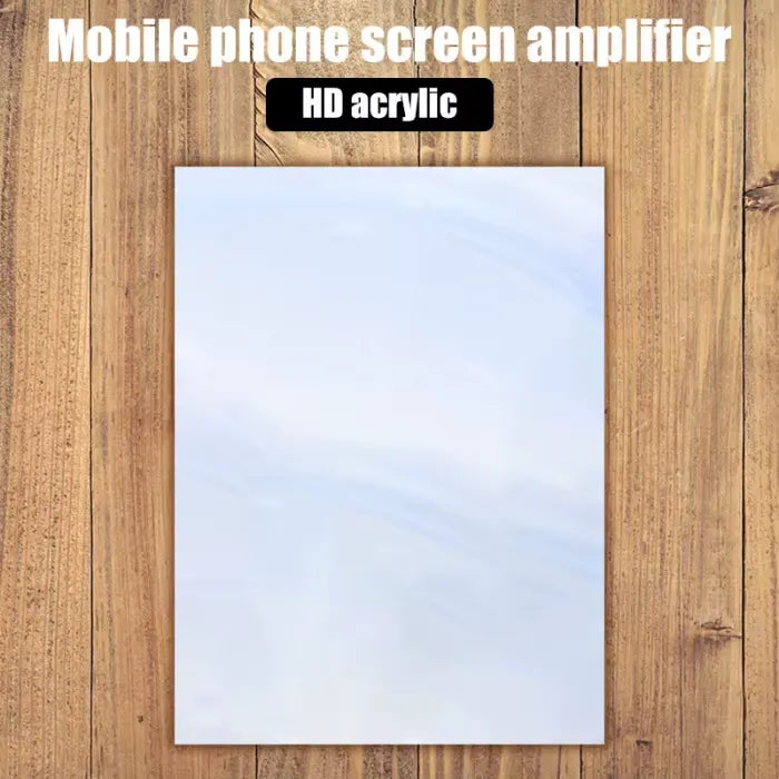 gooseneck phone screen magnifier stand HD acrylic lens panel providing clear enlarged viewing for movies reading and mobile videos