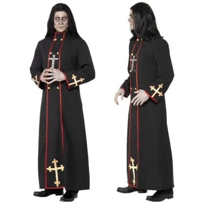 Gothic Priest Costume: Unleash Your Dark Side - UrSuperMart