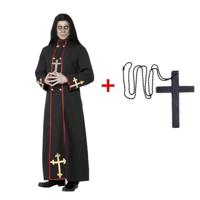 Gothic Priest Costume: Unleash Your Dark Side - UrSuperMart