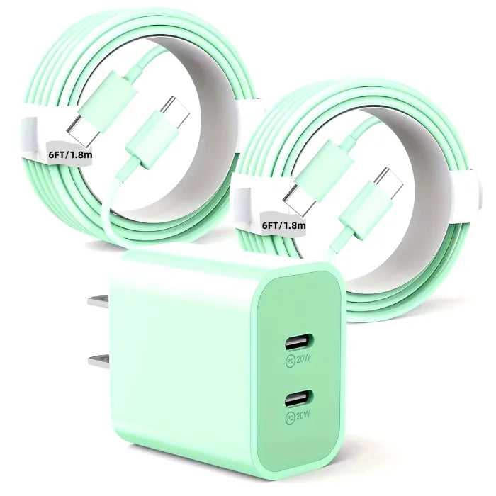 40W USB charger with PD 3.0 and QC 3.0, featuring multiple protection layers for safe and reliable charging.