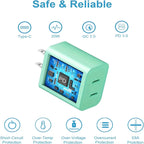 40W USB charger with PD 3.0 and QC 3.0, featuring multiple protection layers for safe and reliable charging.
