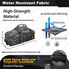 Gym duffel bag made of waterproof 600D nylon with 85L capacity and PVC coating