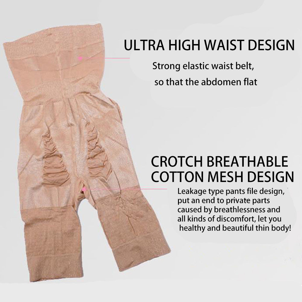 High waisted tummy control shorts shown in both black and nude color options for versatile wear