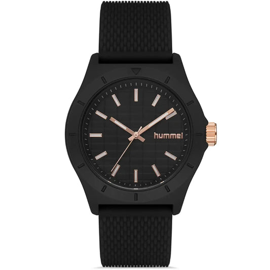 Sleek black Hummel wrist watch HM-3002MA-1 for modern fashion.