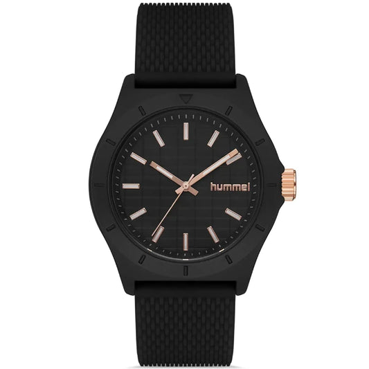 Hummel HM-3003MA-1 black analog watch, sleek and modern design.