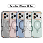 iPhone 17 MagSafe Case set featuring multiple colors with magnetic ring