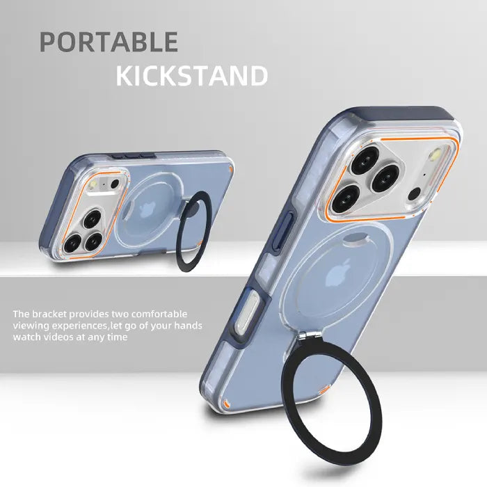 iPhone 17 MagSafe Case with portable kickstand for hands-free viewing