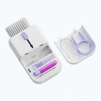 Keyboard Cleaning Kit purple set displayed with open case and included cleaning accessories