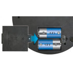 Kids Pottery Wheel Kit battery slot with two AA 1.5V batteries inserted
