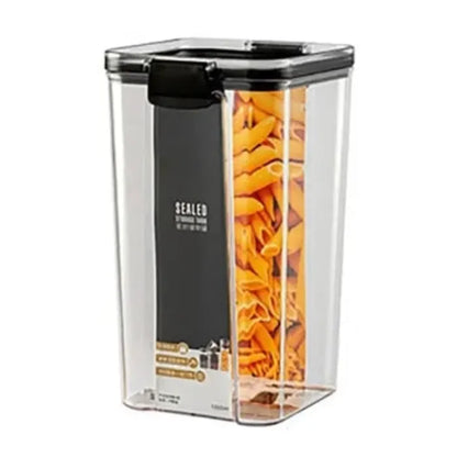 1300ml airtight food storage container showing exact measurements and capacity details