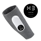 Professional leg compression massager with digital display featuring three massage modes and heat therapy for muscle recovery