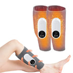  Digital temperature-controlled knee brace with massage function shown on leg and as standalone product