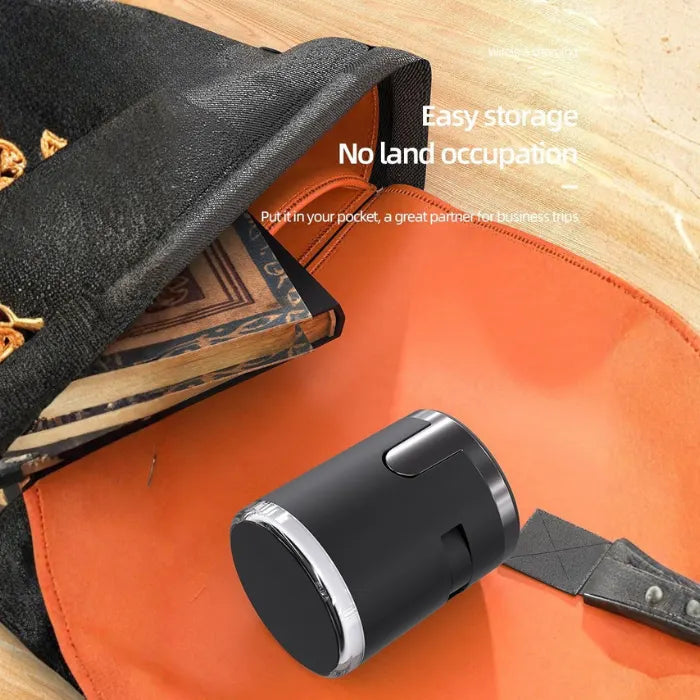 magnetic 4 in 1 wireless charging station stored inside bag showing compact travel friendly design for business trips