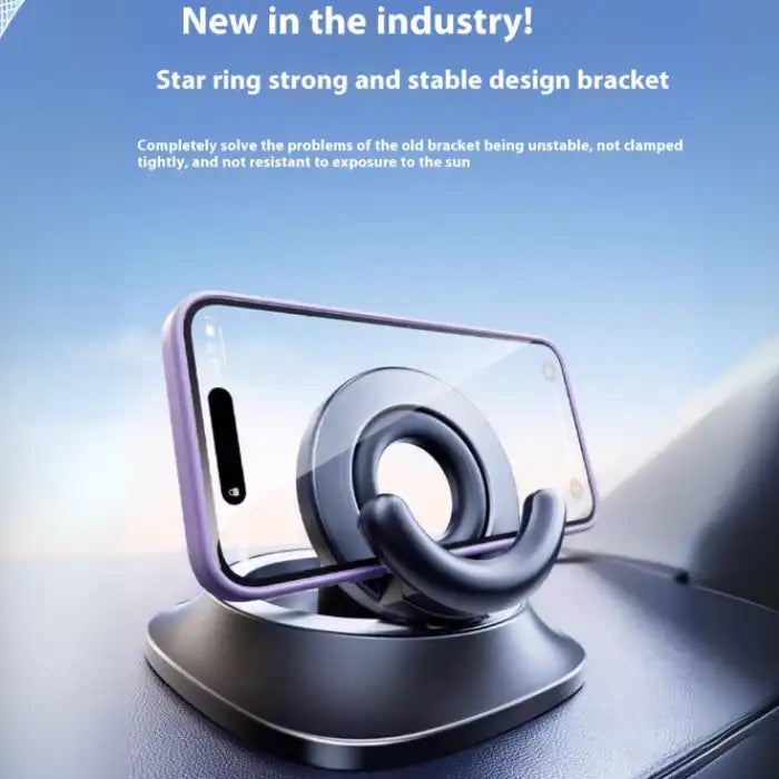  Magnetic Car Phone Holder compatible with all cases and models, ideal for thick phone designs.