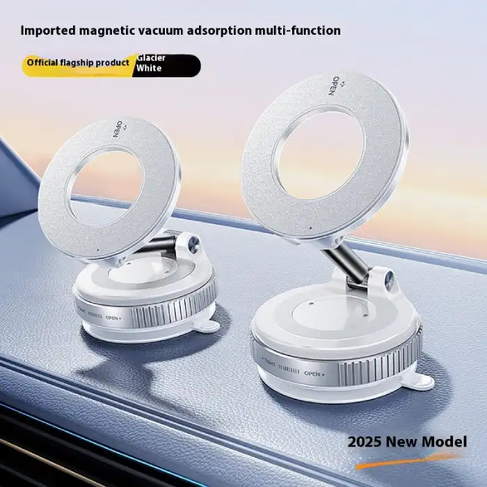 Noble Purple Magnetic Car Phone Holder with nano base and shell support for firm grip.