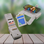 Magnetic detachable phone wallet featuring innovative magnetic mount system, multiple card slots and ID window for easy access