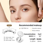 Magnetic eyelashes EM03 ideal for light makeup with 5–10mm lashes and soft natural curl design.
