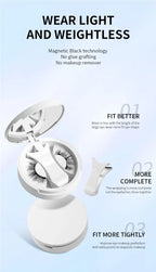 Magnetic eyelashes kit with lightweight compact case and ergonomic lash holder for secure fit.