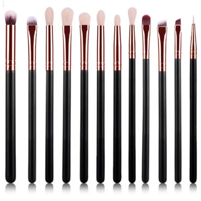 Black Rose Gold 12 Makeup Brush Set | Under $10 Deal