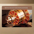 Massage Gun motor core displayed in detailed view, highlighting strong energy output for high-intensity deep muscle relief