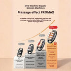 Massage Gun with high-capacity battery and smart 10-minute timer shown beside user enjoying controlled deep back massage