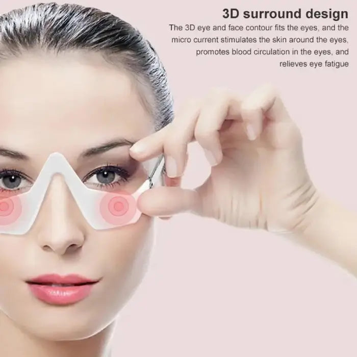 3-in-1 eye rejuvenation device with 3D contour design and targeted microcurrent stimulatio