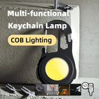  Product title card showing black carabiner light with COB lighting technology and usage examples