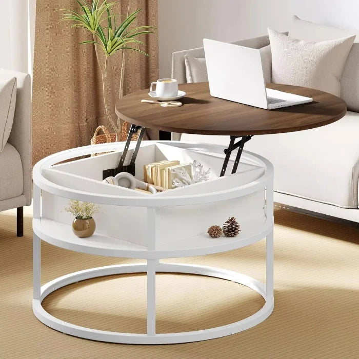 Multi - Functional Living Room Table with Hidden Storage - UrSuperMart