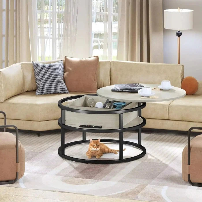 Multi - Functional Living Room Table with Hidden Storage - UrSuperMart