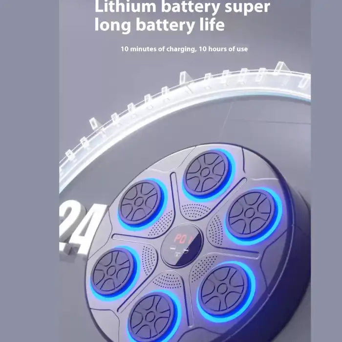 Music Boxing Machine with long battery life, fast charging in 10 minutes for 10 hours of use
