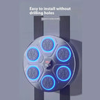 Music Boxing Machine mounted with Velcro straps, supports wall installation without drilling