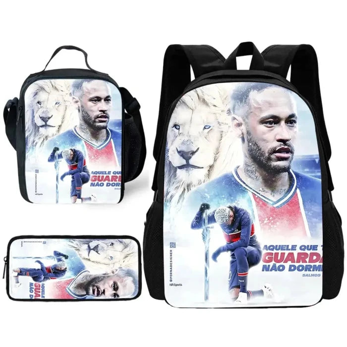 Neymar - themed Backpack & Lunch Set | Soccer Fan Must - Have - UrSuperMart