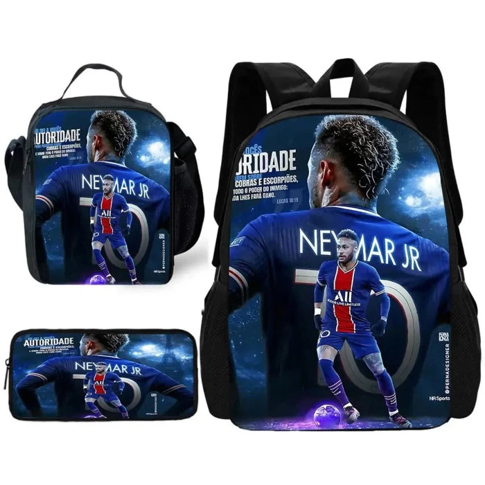 Neymar - themed Backpack & Lunch Set | Soccer Fan Must - Have - UrSuperMart