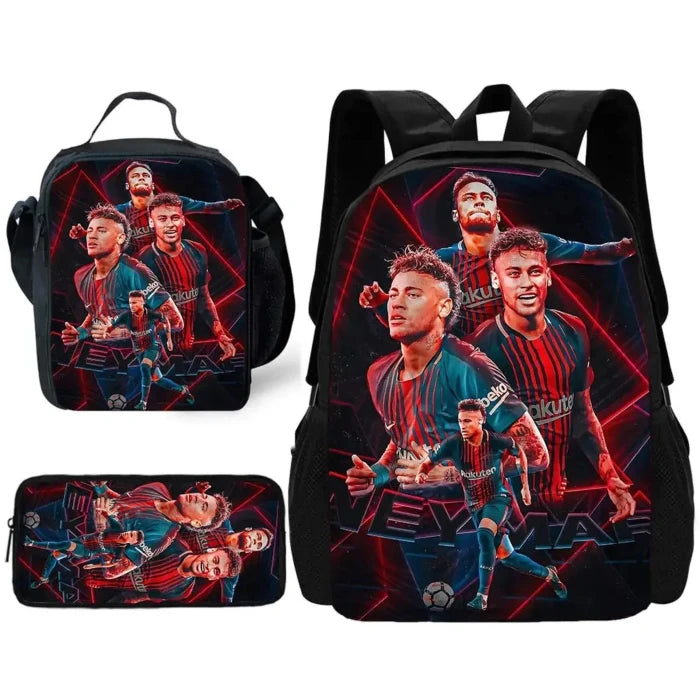 Neymar - themed Backpack & Lunch Set | Soccer Fan Must - Have - UrSuperMart