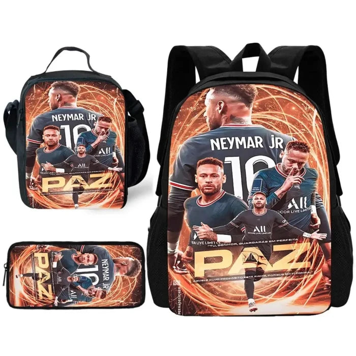 Neymar - themed Backpack & Lunch Set | Soccer Fan Must - Have - UrSuperMart