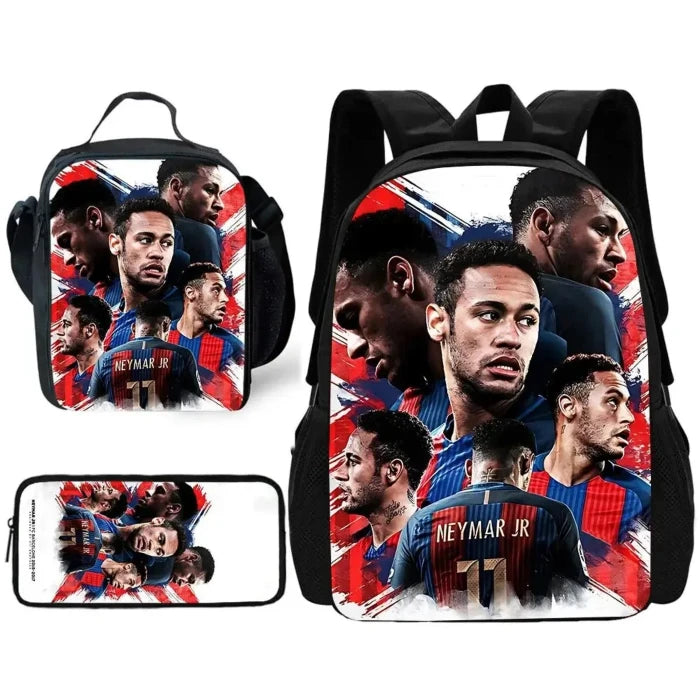 Neymar - themed Backpack & Lunch Set | Soccer Fan Must - Have - UrSuperMart