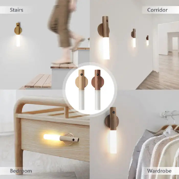 Night Light shown in bedroom, stairs, wardrobe and corridor for multifunctional home lighting
